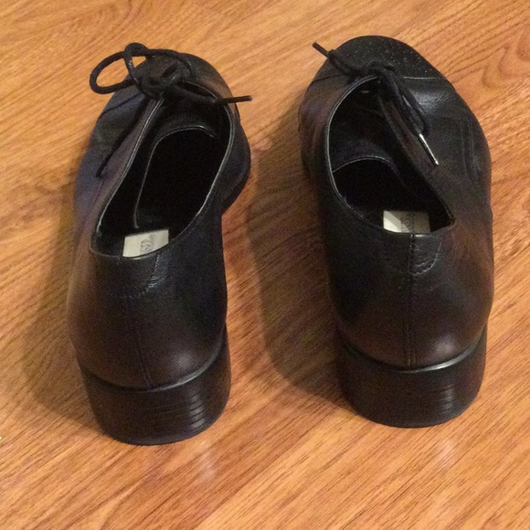 Victoria Spencer Black Leather Style Abbey Lace Loafers - Picture 3 of 5